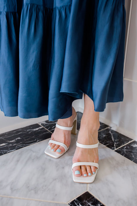 Toledo Strappy Heel - White