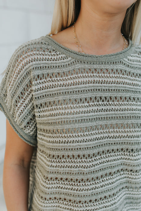 Palm Crochet Top