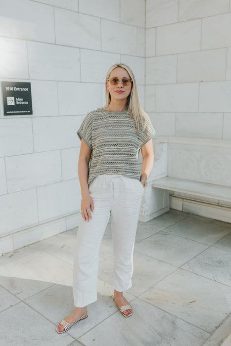 Palm Crochet Top