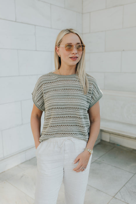 Palm Crochet Top