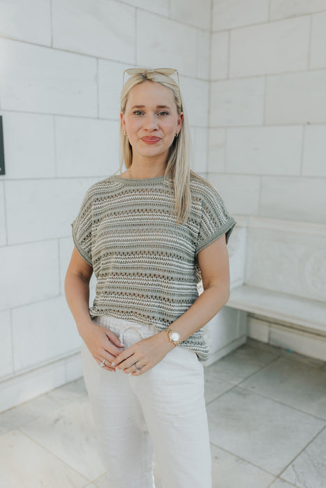 Palm Crochet Top