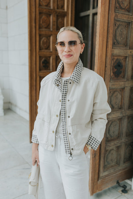Whisk Away Gingham Jacket