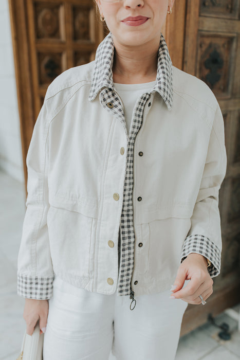 Whisk Away Gingham Jacket