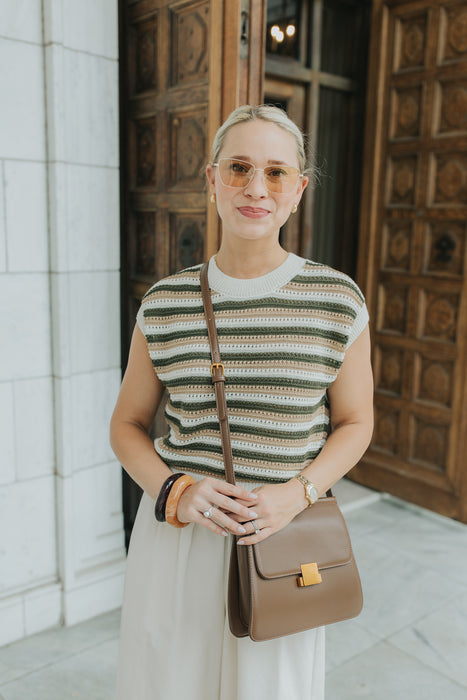 Dover Stripe Sweater Tank