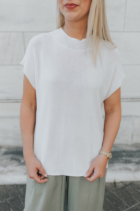 Summer Knit Top - White