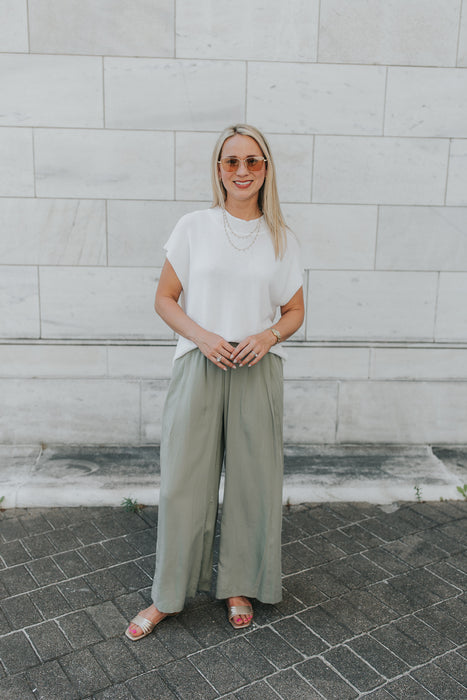 Summer Knit Top - White