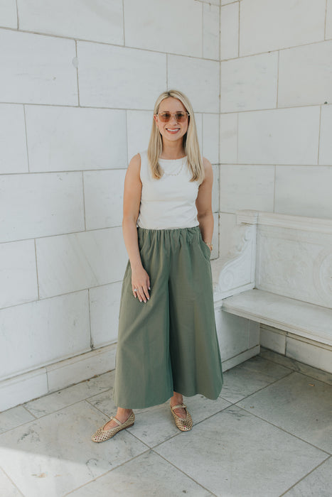 Tara Pant - Olive