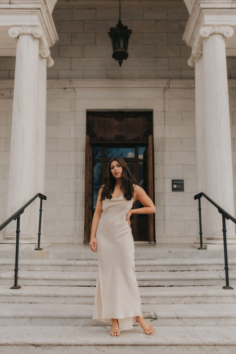 Lana Midi Dress - Nude