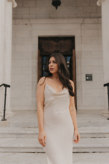 Lana Midi Dress - Nude