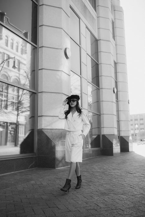 Anya Pleated Bermuda Shorts
